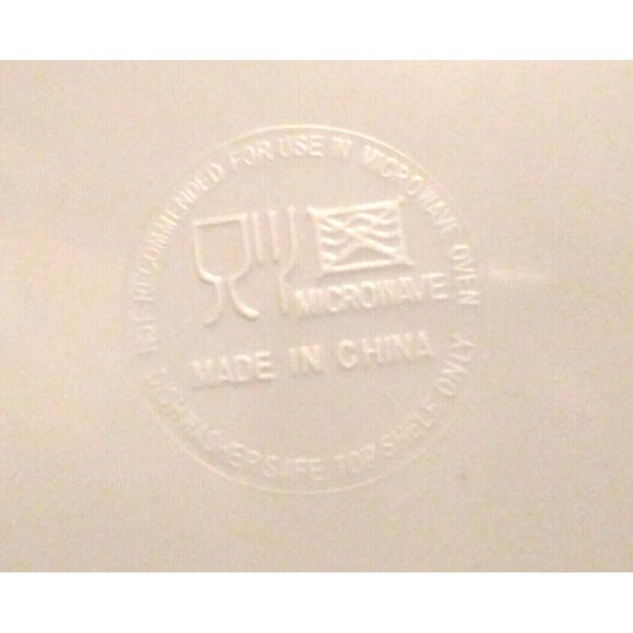 4 Melamine Dinner/appetizer Plates SQUARE blue white delft floral GORGEOUS EUC - Picture 6 of 7